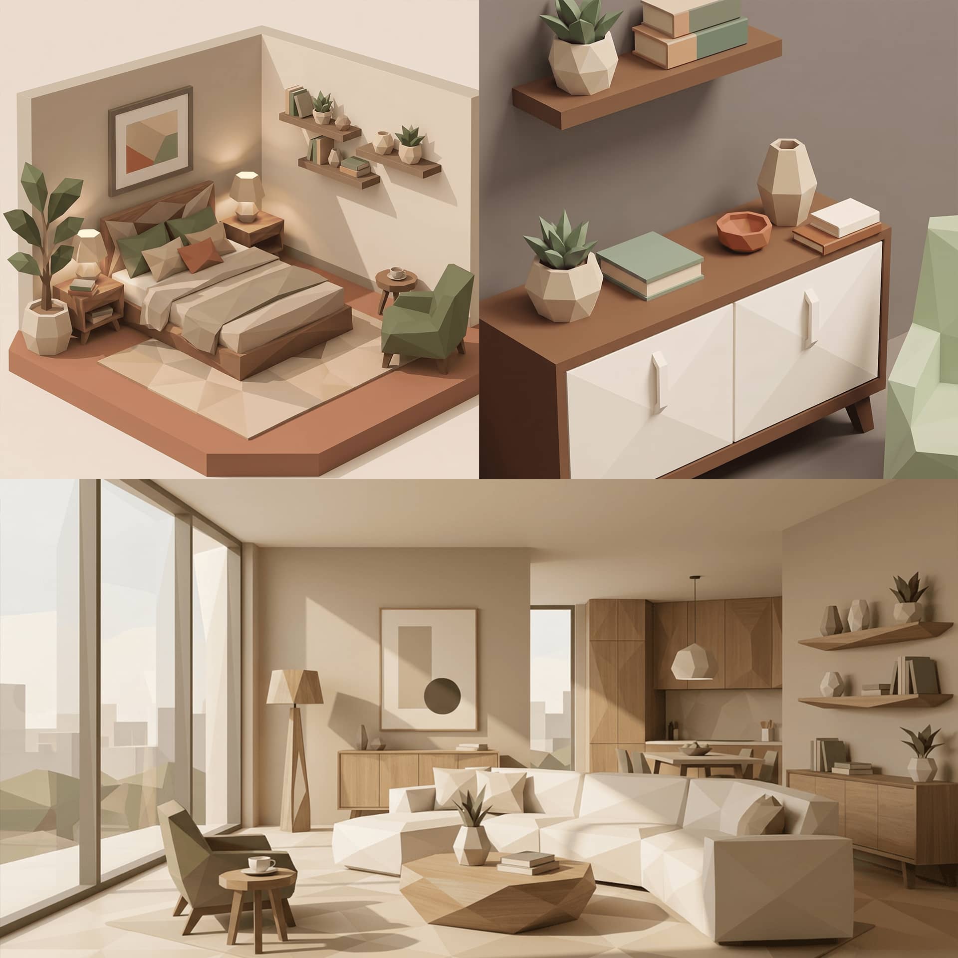Platzhalter: Bad und Wellness als isometrisches 3D-Render